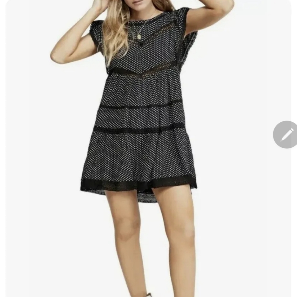 Free People Flower Print Short sleeve Dress